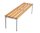 Garderobenbank 150 cm grau