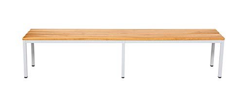 Garderobenbank 200 cm grau