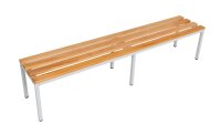 Garderobenbank 200 cm grau