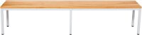 Garderobenbank 200 cm grau