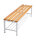 Garderobenbank mit Schuhrost 150 cm grau