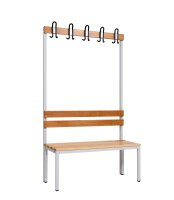 Garderobenbank einseitig 100 cm grau