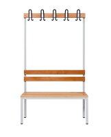 Garderobenbank einseitig 100 cm grau