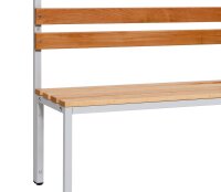 Garderobenbank einseitig 100 cm grau