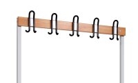 Garderobenbank einseitig 100 cm grau