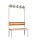 Garderobenbank einseitig 100 cm grau