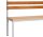 Garderobenbank einseitig 100 cm grau