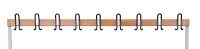 Garderobenbank doppelseitig 200 cm grau