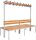 Garderobenbank doppelseitig 200 cm grau