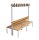 Garderobenbank doppelseitig 200 cm grau