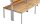 Garderobenbank doppelseitig 200 cm grau