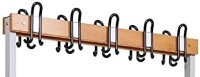 Garderobenbank doppelseitig mit Schuhrost 100 cm grau