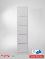 Schließfachschrank grau 5-türig