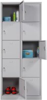 Schließfachschrank grau 10-türig