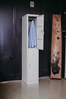 Garderobenschrank 2- türig grau