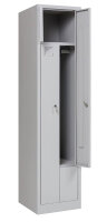 Z Garderobenschrank 2 Abteile grau
