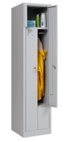 Z Garderobenschrank 2 Abteile grau