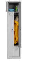 Z Garderobenschrank 2 Abteile grau