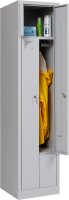 Z Garderobenschrank 2 Abteile grau