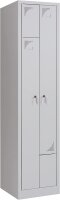 Z Garderobenschrank 2 Abteile grau