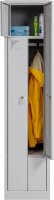 Z Garderobenschrank 2 Abteile grau