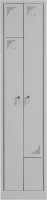 Z Garderobenschrank 2 Abteile grau