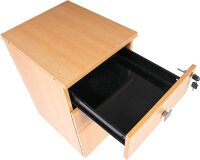 Schreibtisch, Chefschreibtisch, Winkelschreibtisch "Gela", Buche, rechts gewinkelt