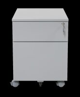 Rollcontainer, Schreibtischcontainer, 2 Schübe