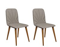 2er Set Esszimmerstühle, Design Stuhl, Stoffbezug