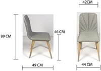 2er Set Esszimmerstühle, Design Stuhl, Stoffbezug
