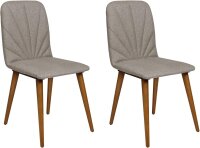 2er Set Esszimmerstühle, Design Stuhl, Stoffbezug