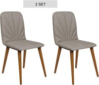 2er Set Esszimmerstühle, Design Stuhl, Stoffbezug