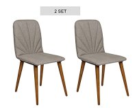 2er Set Esszimmerstühle, Design Stuhl, Stoffbezug