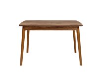 Esstisch aus Holz, Rechteckiger moderner Tisch für Esszimmer, Wohnzimmer, Küche, Walnuss Dekor, 120 x77 x77 cm