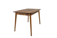 Esstisch aus Holz, Rechteckiger moderner Tisch für Esszimmer, Wohnzimmer, Küche, Walnuss Dekor, 120 x77 x77 cm