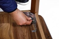 Esstisch aus Holz, Rechteckiger moderner Tisch für Esszimmer, Wohnzimmer, Küche, Walnuss Dekor, 120 x77 x77 cm