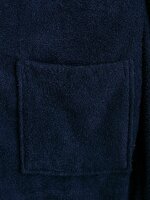 Bademantel, Unisex, marineblau, Größe L-XL