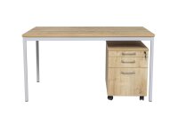 Schreibtisch 180X80X75 cm Saphir Eiche/grau inkl. Holz...