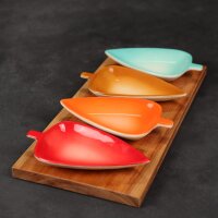 Snack- und Vorspeisenset, 9 x15 cm, Blattform