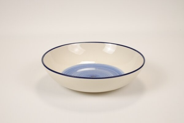 Salatschüssel, blaues Muster