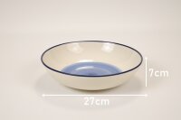 Salatschüssel, blaues Muster