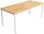 Furni24 Schreibtisch-Stahlgestell 200x100x75cm, Eiche, TÜV/GS-Einfache Montage, Arbeitstisch, Bürotisch, Küchentisch, Esstisch, Druckertisch Büro-Möbel Arbeitszimmer Computertisch Gaming-Tisch Mehrzwecktisch