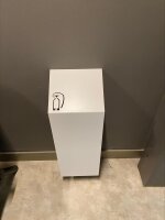 Feuerlöscherhalterung, Metall, weiß